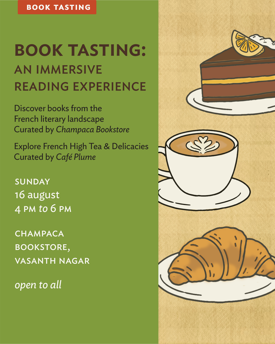BOOK TASTING: STORIES AND FLAVOURS FROM FRANCE