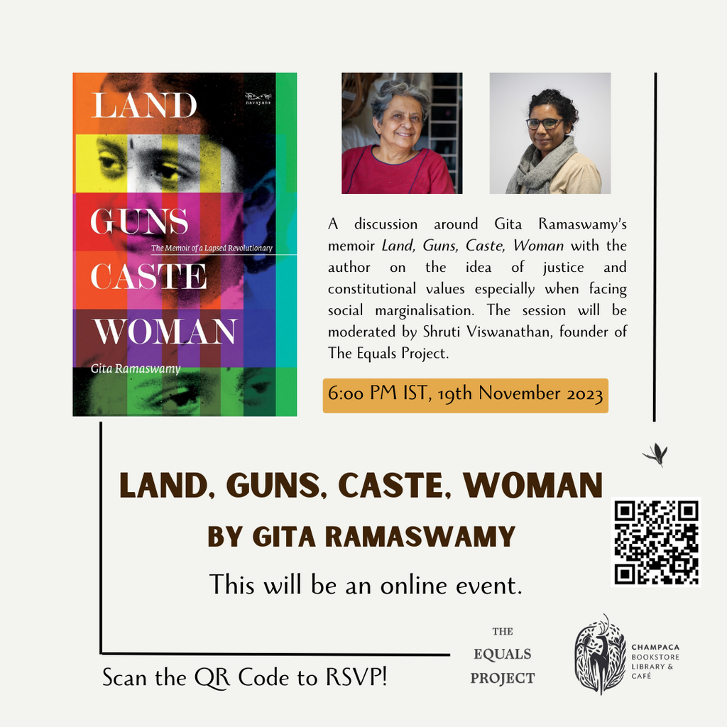 Constitution Talk with Gita Ramaswamy and Shruti Viswanathan (Online Event) | 19 November 6:00 PM