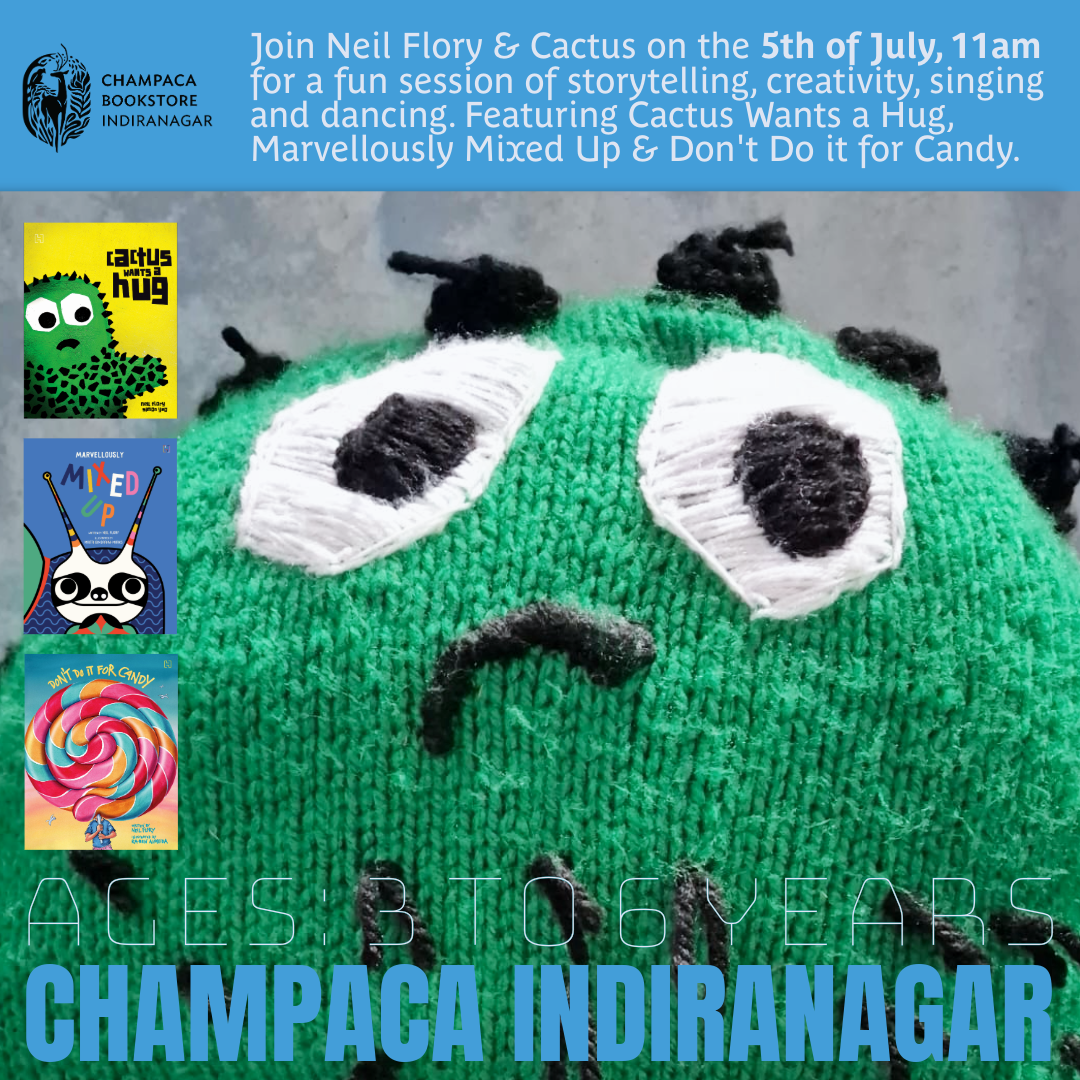 STORYTELLING SESSION WITH NEIL FLORY | Champaca, Indiranagar | 5 July, 11:00AM