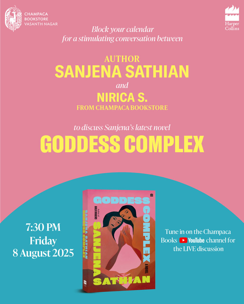 Online Book Discussion of GODDESS COMPLEX by Sanjena Sathian with Nirica Srinivasan | 8 August, 7:30PM