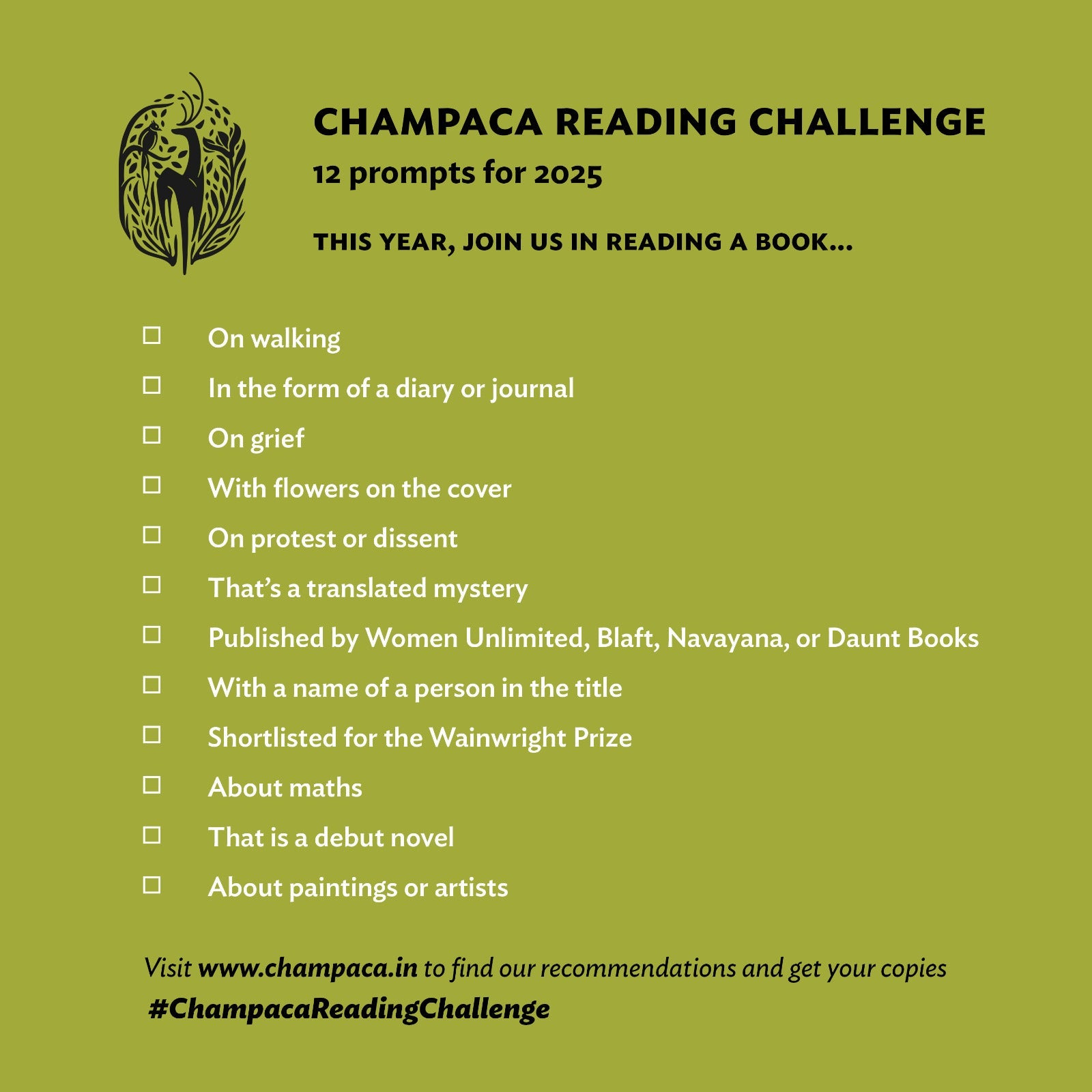 The Champaca Reading Challenge: 2025 – Champaca Bookstore