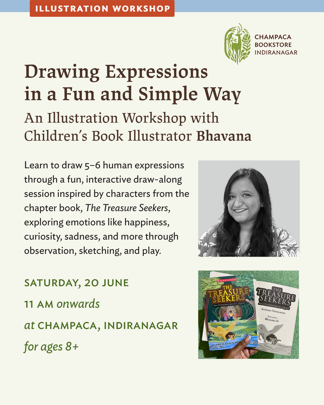 Illustration Workshop: Drawing Expressions in a Fun and Simple Way by Bhavana.