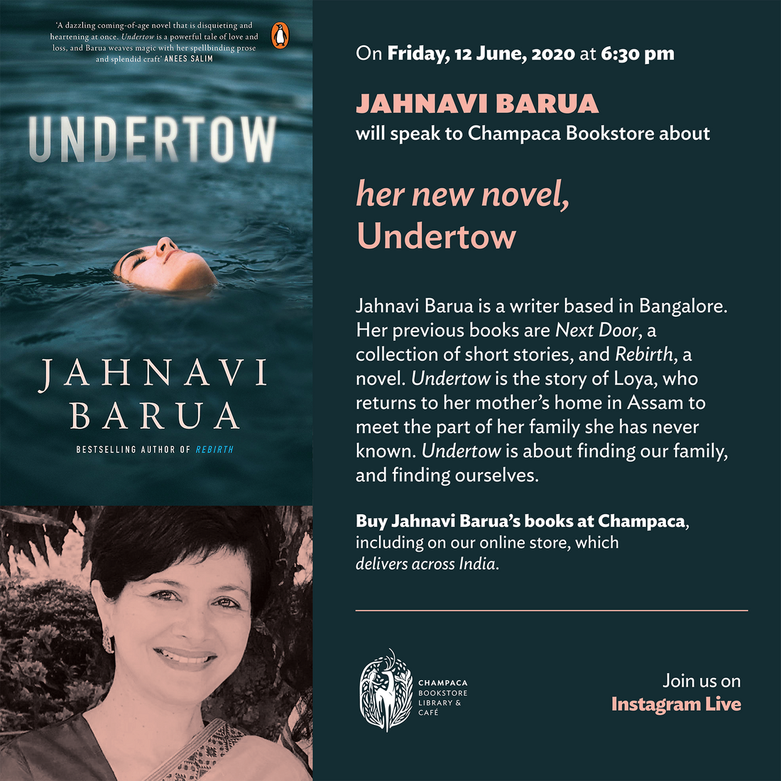 Instagram Live with Jahnavi Barua
