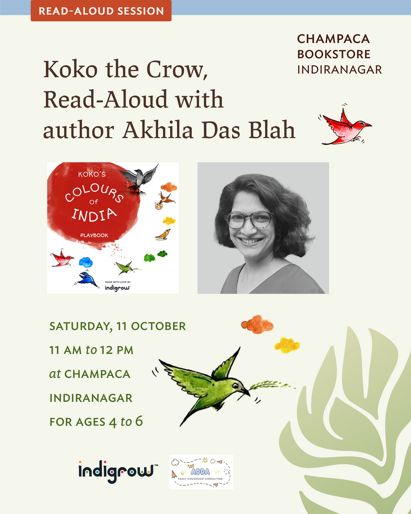 Koko’s Colours of India Read Aloud with Akhila Das Blah | 11 October 2025 | Champaca Bookstore, Indiranagar