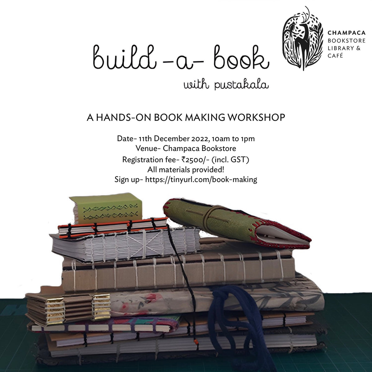 Build-A-Book: A Bookmaking Workshop – Champaca Bookstore