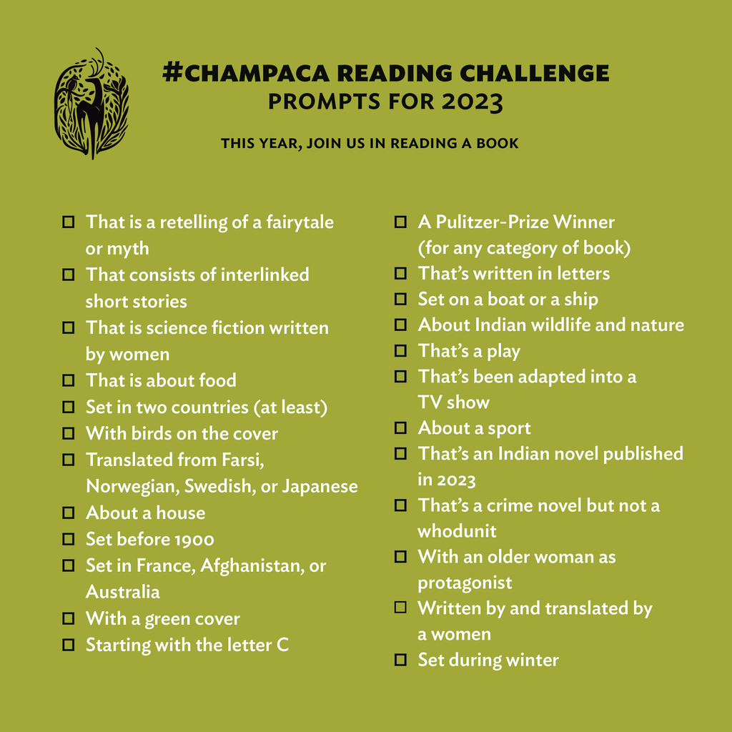 The Champaca Reading Challenge: 2023!
