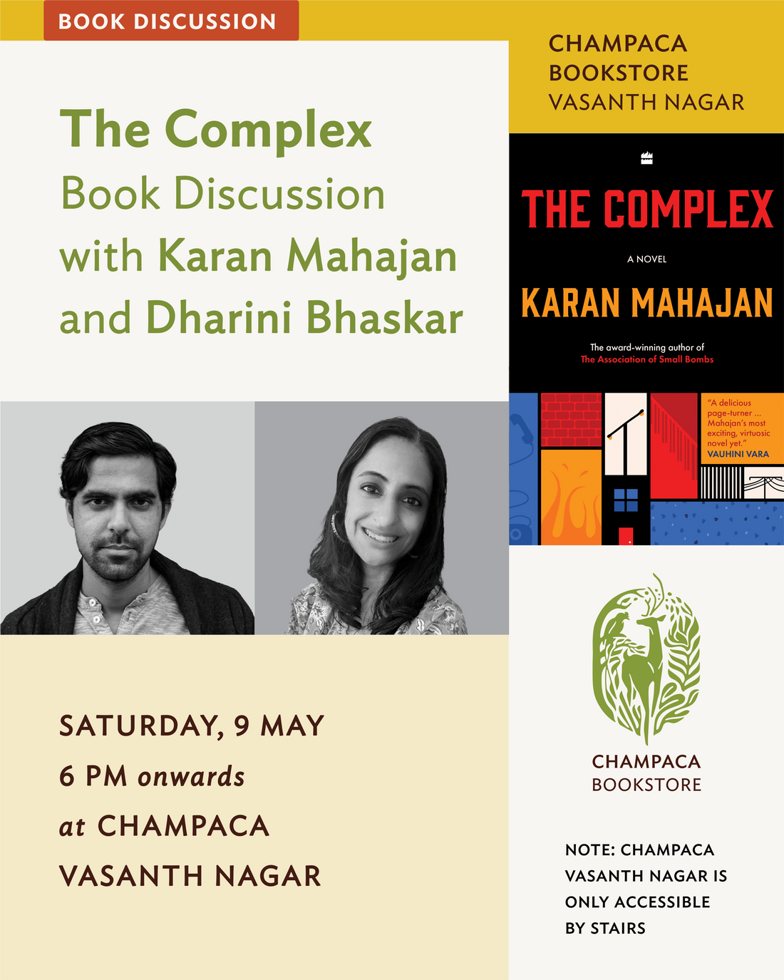 Book Launch: The Complex by Karan Mahajan. In conversation with Dharini Bhaskar