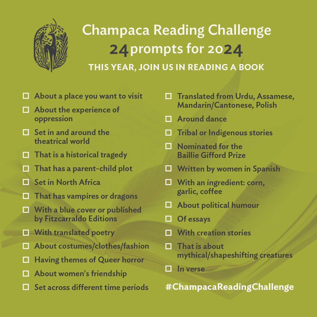 The Champaca Reading Challenge: 2024 – Champaca Bookstore
