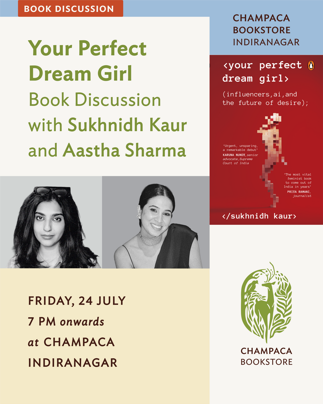 Book Discussion: Your Perfect Dream Girl by Sukhnidh Kaur.