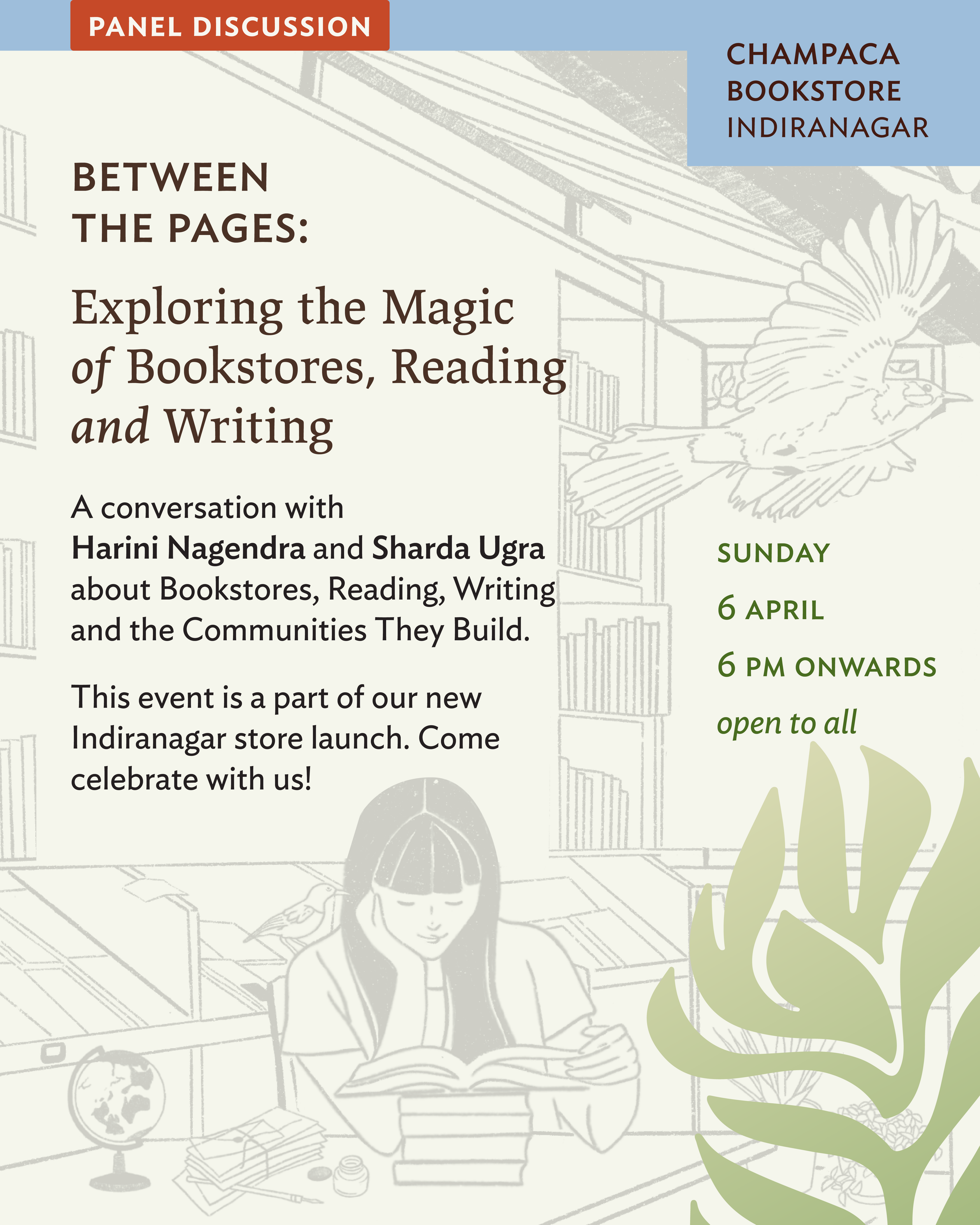 Launch of Champaca Indiranagar: A Conversation with Harini Nagendra and Sharda Ugra | 6 April, 6 PM