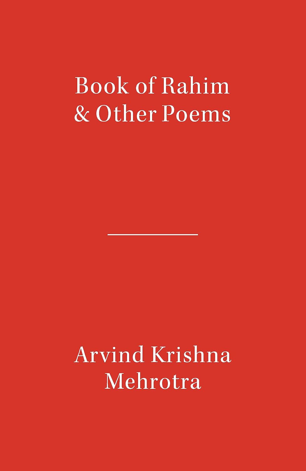 Book of Rahim & Other Poems