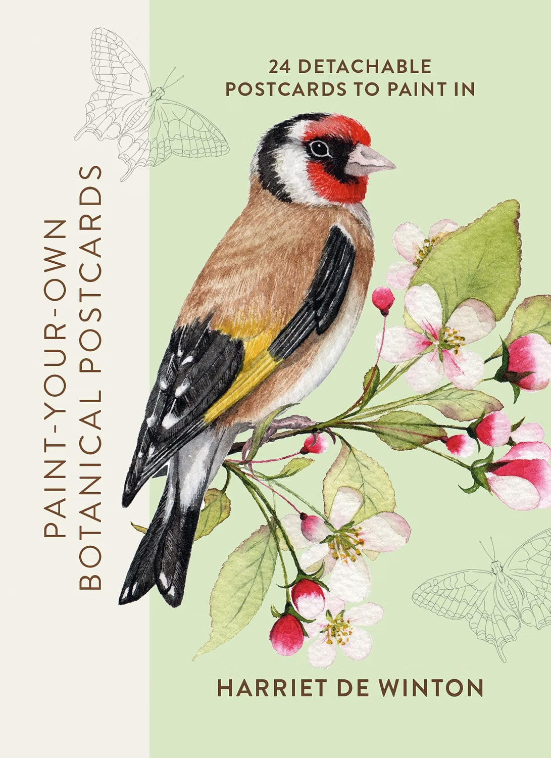 Paint-Your-Own Botanical Postcards: 24 detachable postcards to paint in