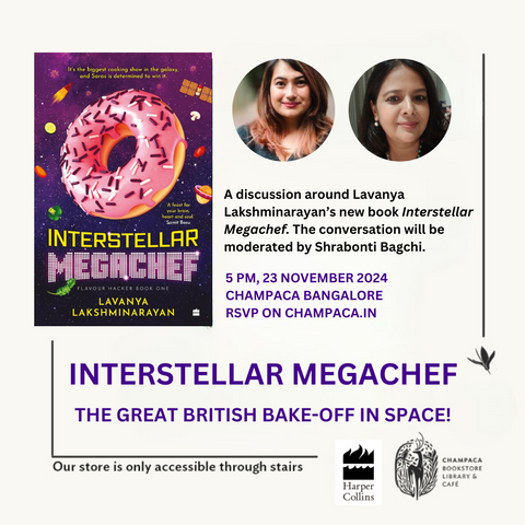 Book Discussion: INTERSTELLAR MEGACHEF with Lavanya Lakshminarayan and Shrabonti Bagchi | 23 November, 5 PM