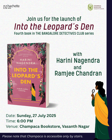 Book Launch of Into the Leopard’s Den by Harini Nagendra, in conversation with Ramjee Chandran | Champaca, Vasanth Nagar | 27 July, 6:00PM