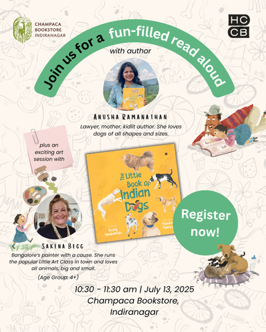 Join us for a Fun-Filled Read Aloud of The Little Book of Indian Dogs at Champaca Indiranagar | 13 July, 10:30 AM