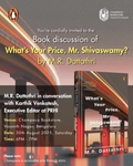 Book Discussion of WHAT’S YOUR PRICE, MR. SHIVASWAMY? with M. R. Dattathri and Karthik Venkatesh | Champaca, Vasanth Nagar | 30 August, 6PM