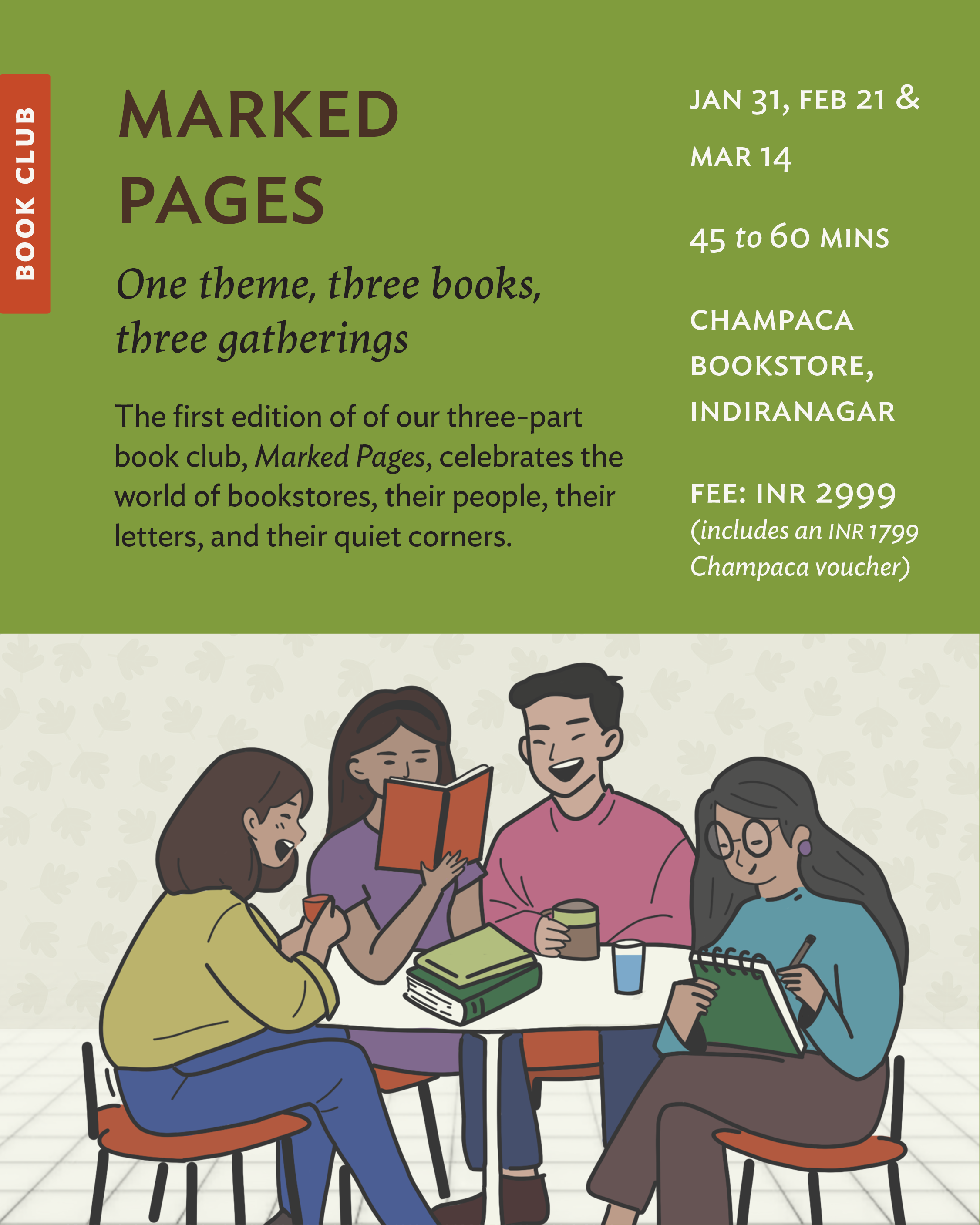 Marked Pages: a three-part book club at Champaca