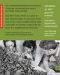 Book Launch and Neighbourhood Walk: Be a Neighbourhood Naturalist | Indiranagar | September 27th, 4 PM