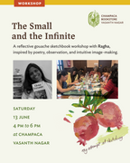 The Small and the Infinite: A Gouache Sketchbook Workshop with Ragha inspired by Poetry