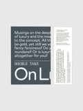 Double Take Issue 2: On Luxury