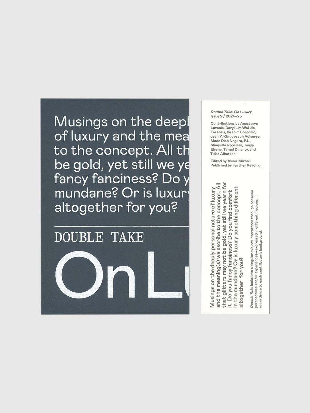 Double Take Issue 2: On Luxury