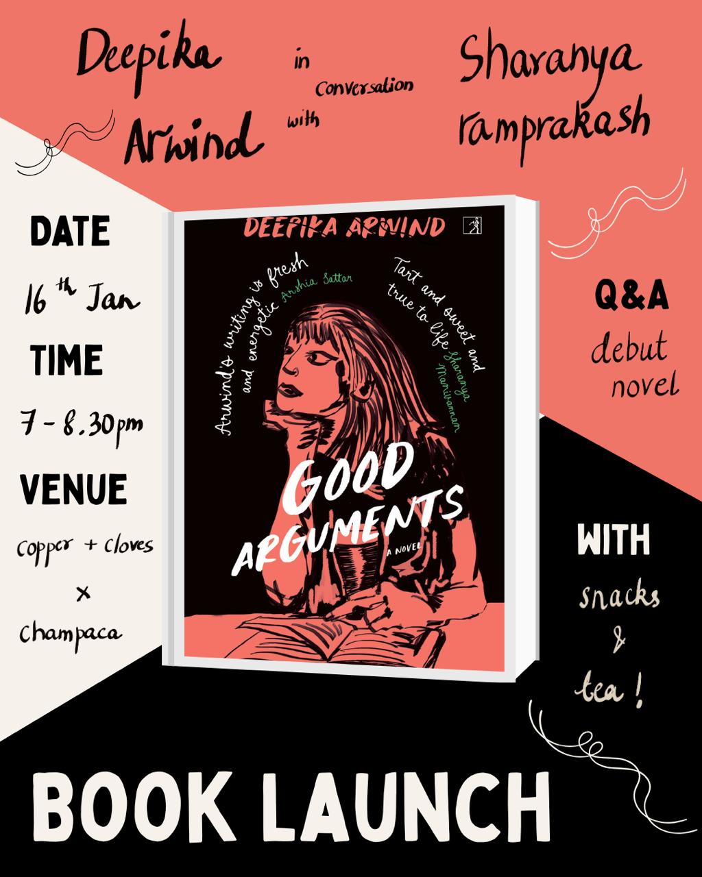 Launch of GOOD ARGUMENTS with Deepika Arwind | 16 January 2026, 6:30 PM onwards