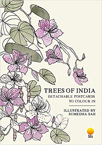 Trees of India: Detachable Postcards to Colour in