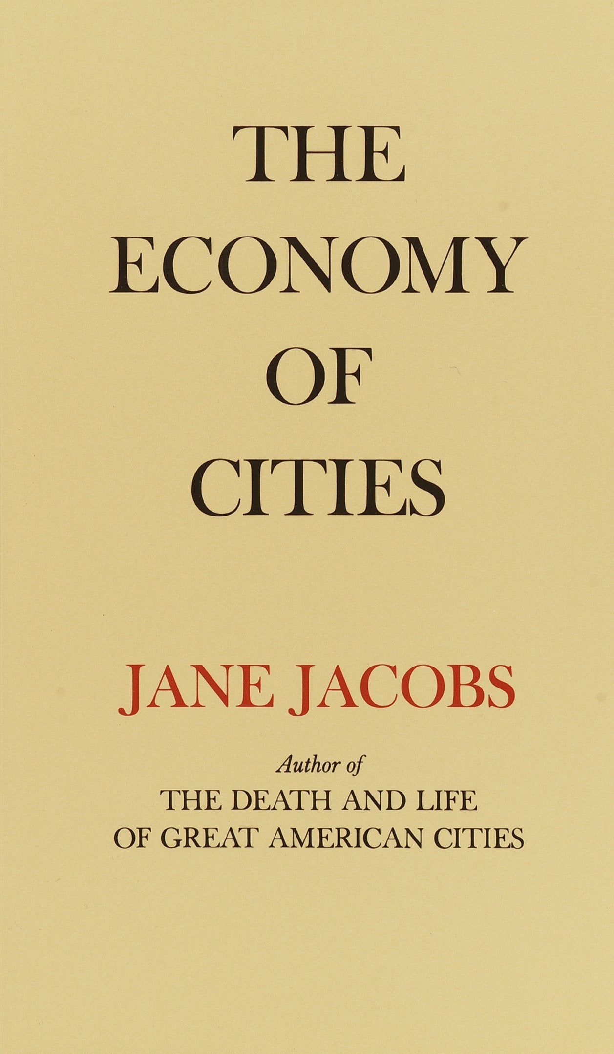 The Economy Of Cities