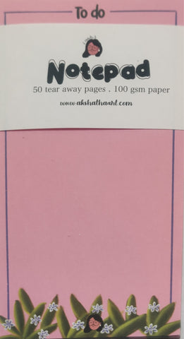 Flower Pink Notepad