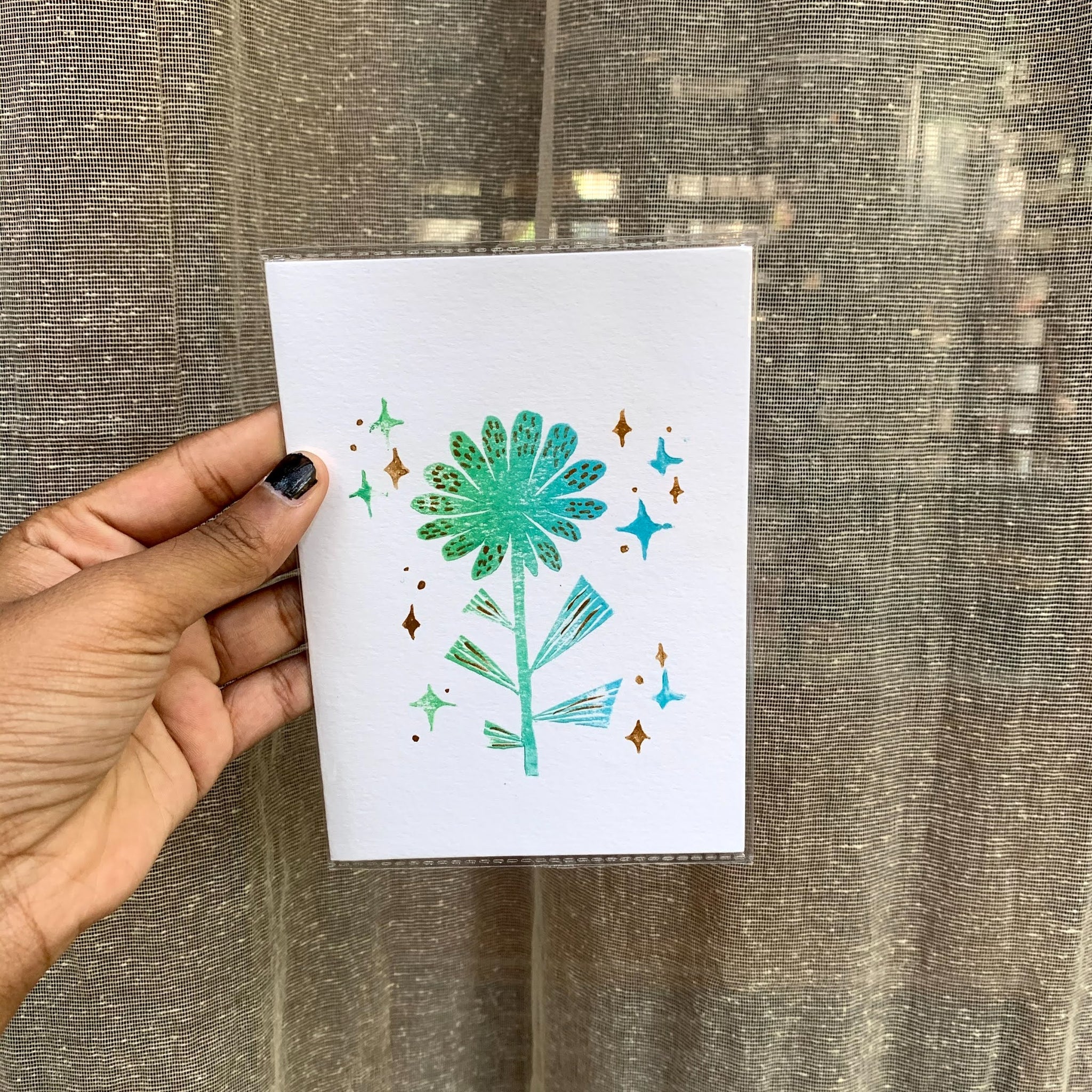 Flower Greeting Card by PicturePaperText