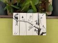 Set of five illustrated bookmarks of birds of South India