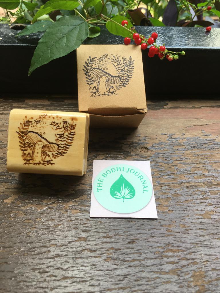 Mushroom Rubber Stamp