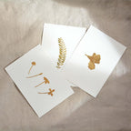 Gold Flowers Postcards