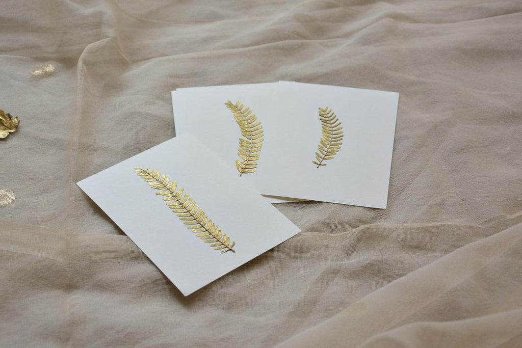 Gold Flowers Postcards