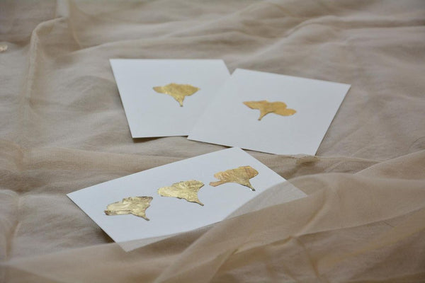 Gold Flowers Postcards