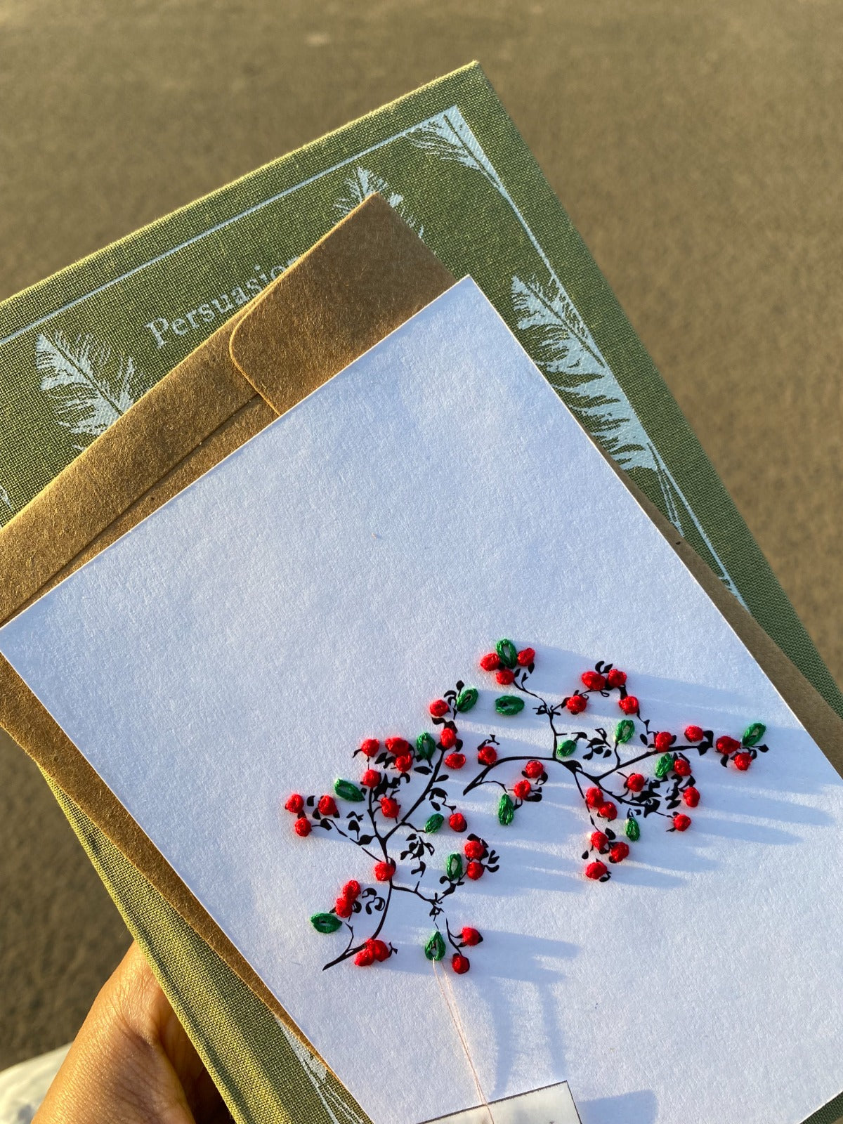 Embroidered Postcards by Tulika Saxena