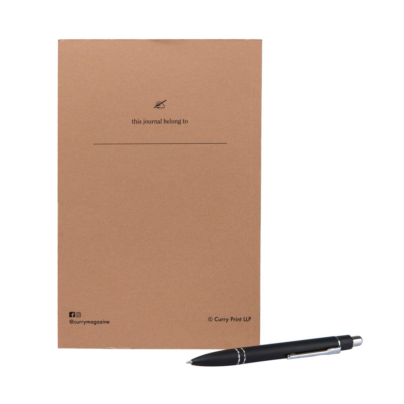 Pastel Paged Notebook (Curry Print)