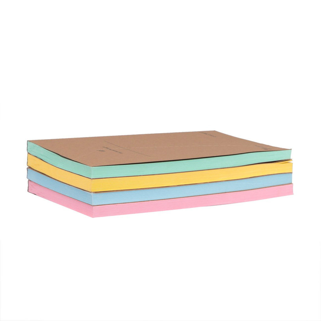 Pastel Paged Notebook (Curry Print)
