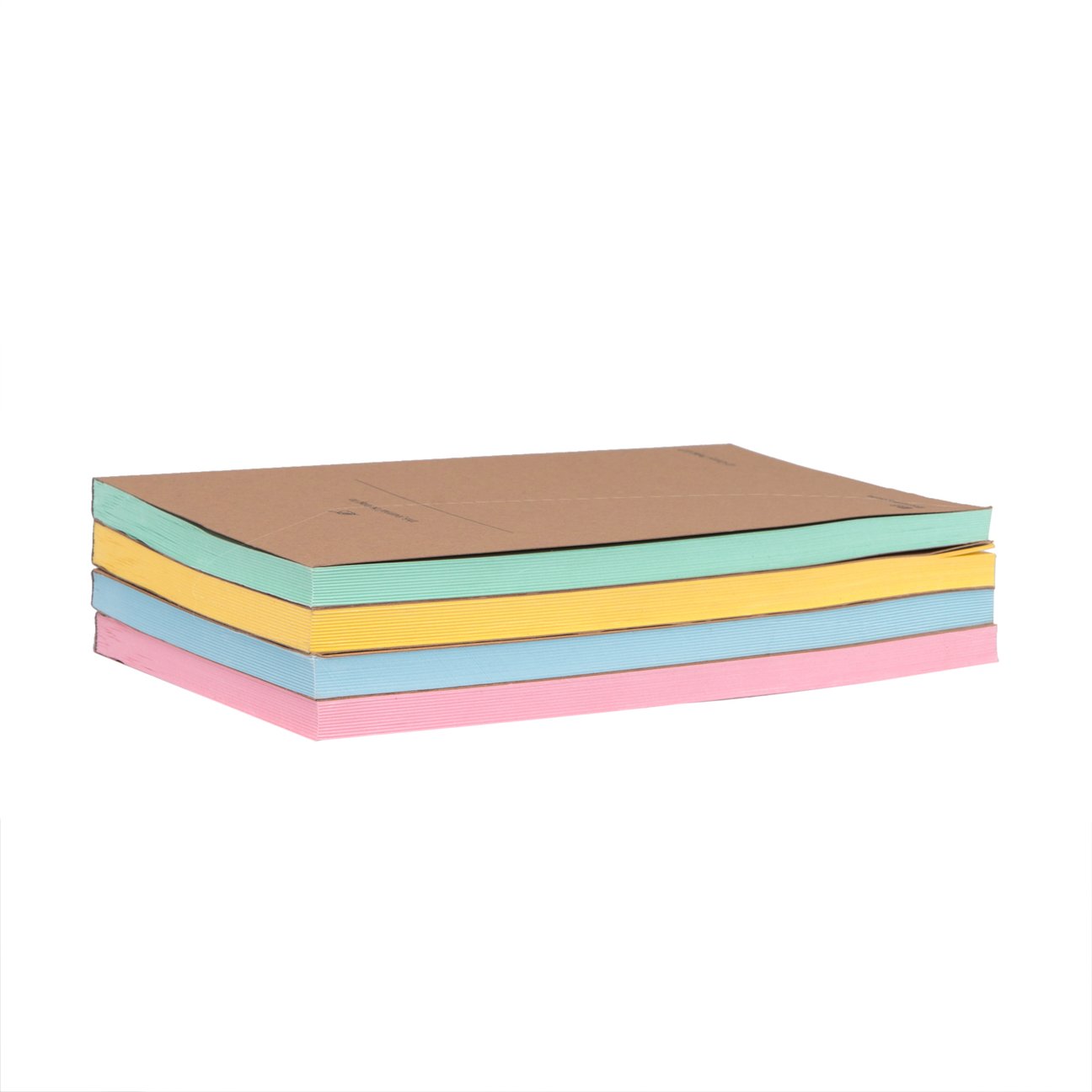 Pastel Paged Notebook (Curry Print)
