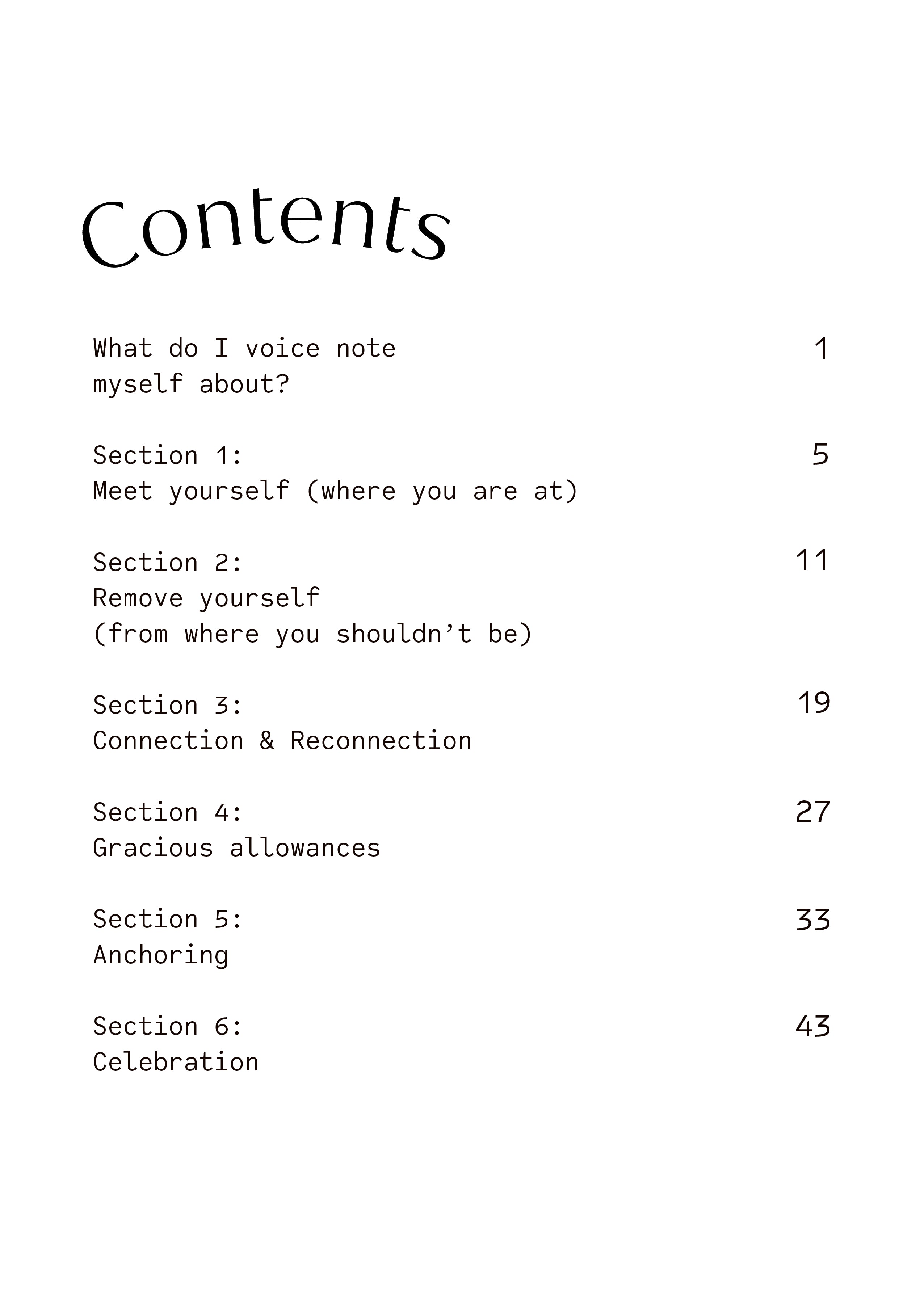 Things I Voicenote Myself About