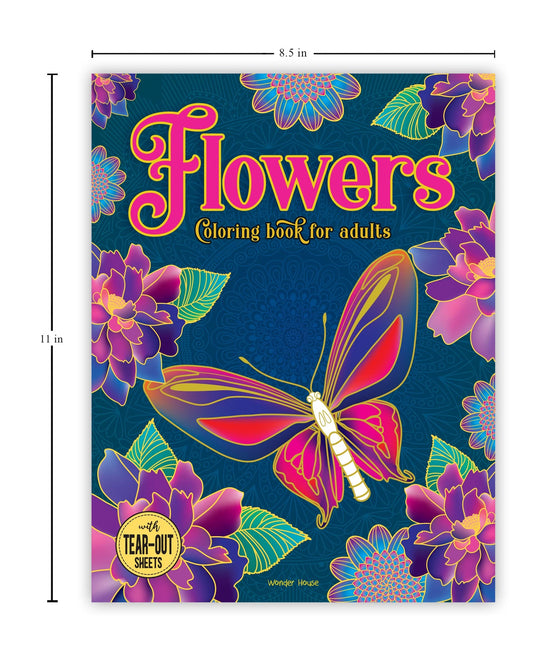 Flowers Coloring Book for Adults