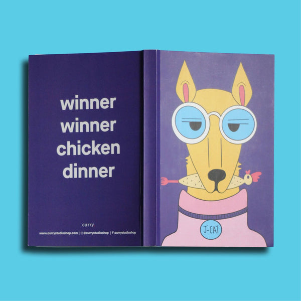 Winner Winner Chicken Dinner Notebook (Curry Print)