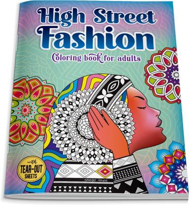 High Street Fashion Coloring Book for Adults